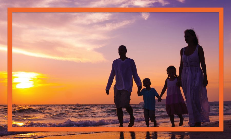 summer holiday family