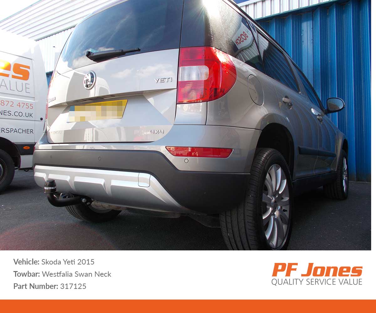 Skoda Yeti 2009 Onwards Westfalia Swan Neck Towbar