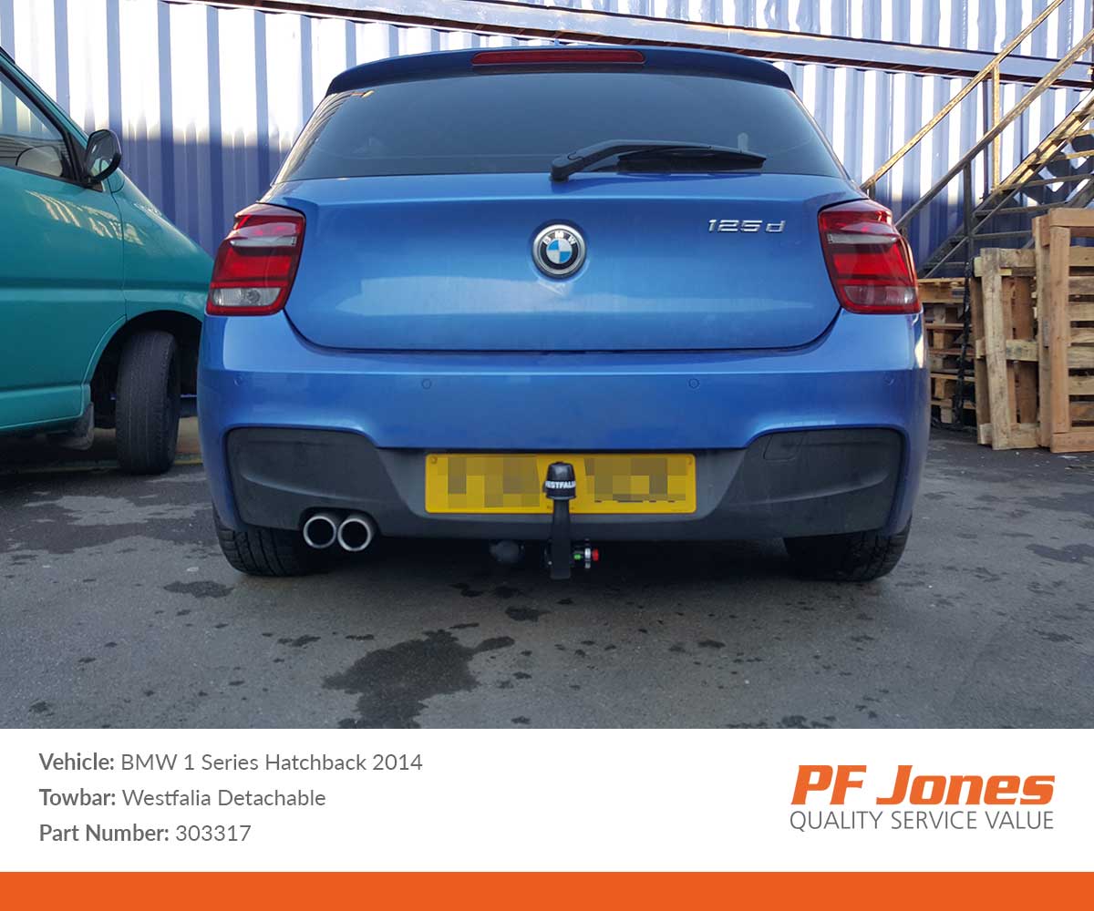 BMW 1 Series Hatchback 3 5 Door 2011 2019 Westfalia Detachable Towbar