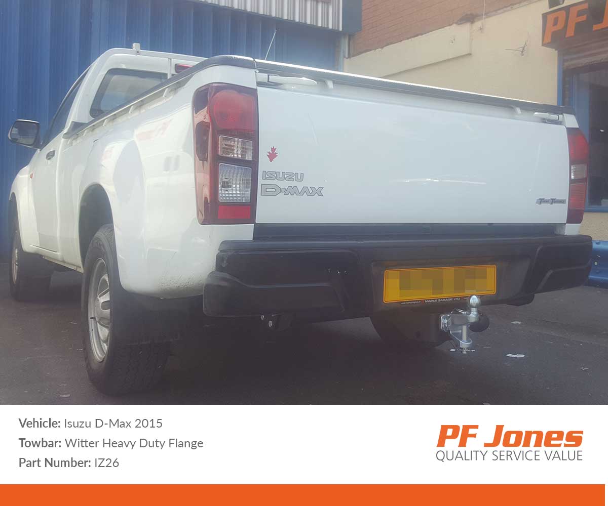 Isuzu D-Max 2012 Onwards Heavy Duty Witter Flange Towbar