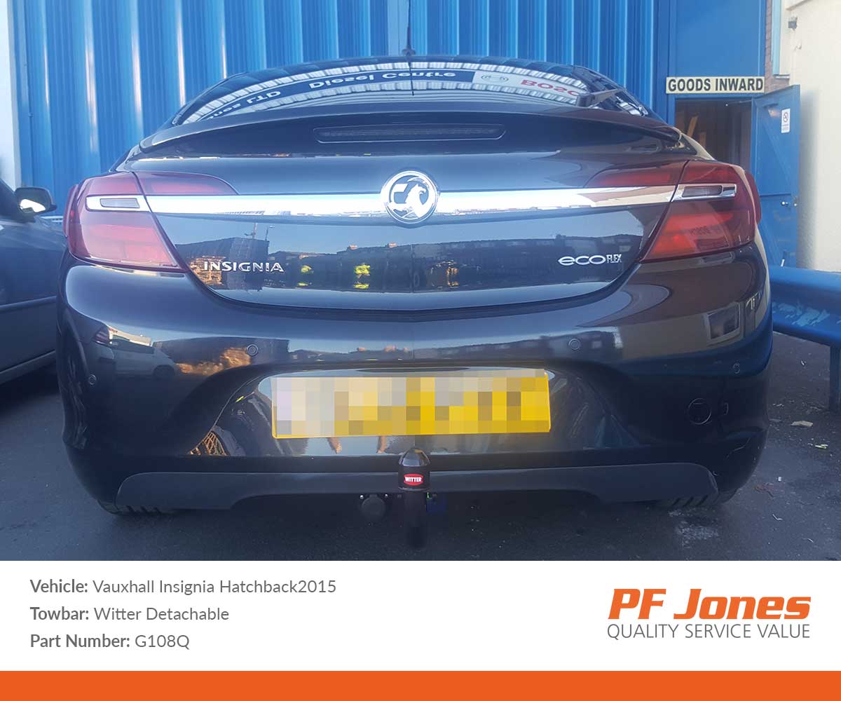 Vauxhall Insignia Hatchback 20092016 Witter Detachable Towbar