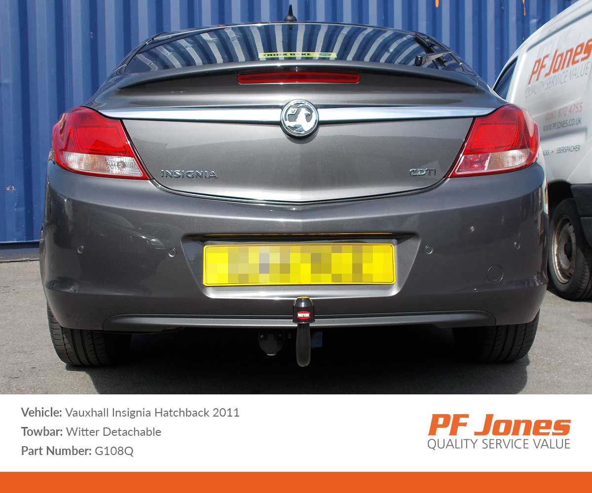 Vauxhall Insignia Hatchback 20092016 Witter Detachable Towbar