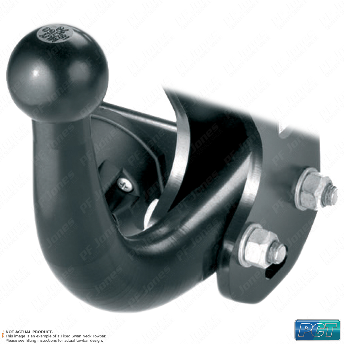 Toyota Yaris 3/5 Door Hatchback 20112014 PCT Swan Neck Towbar