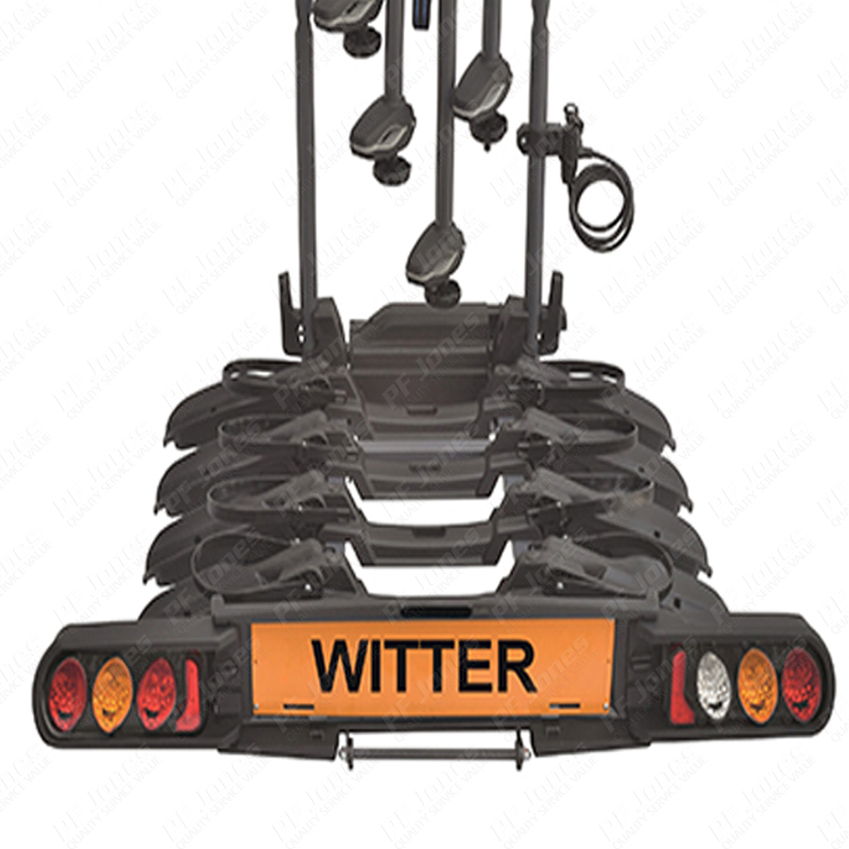 Witter ZX704 Tow Bar Mounted 4 / Four Bike Cycle Carrier Pure Instinct