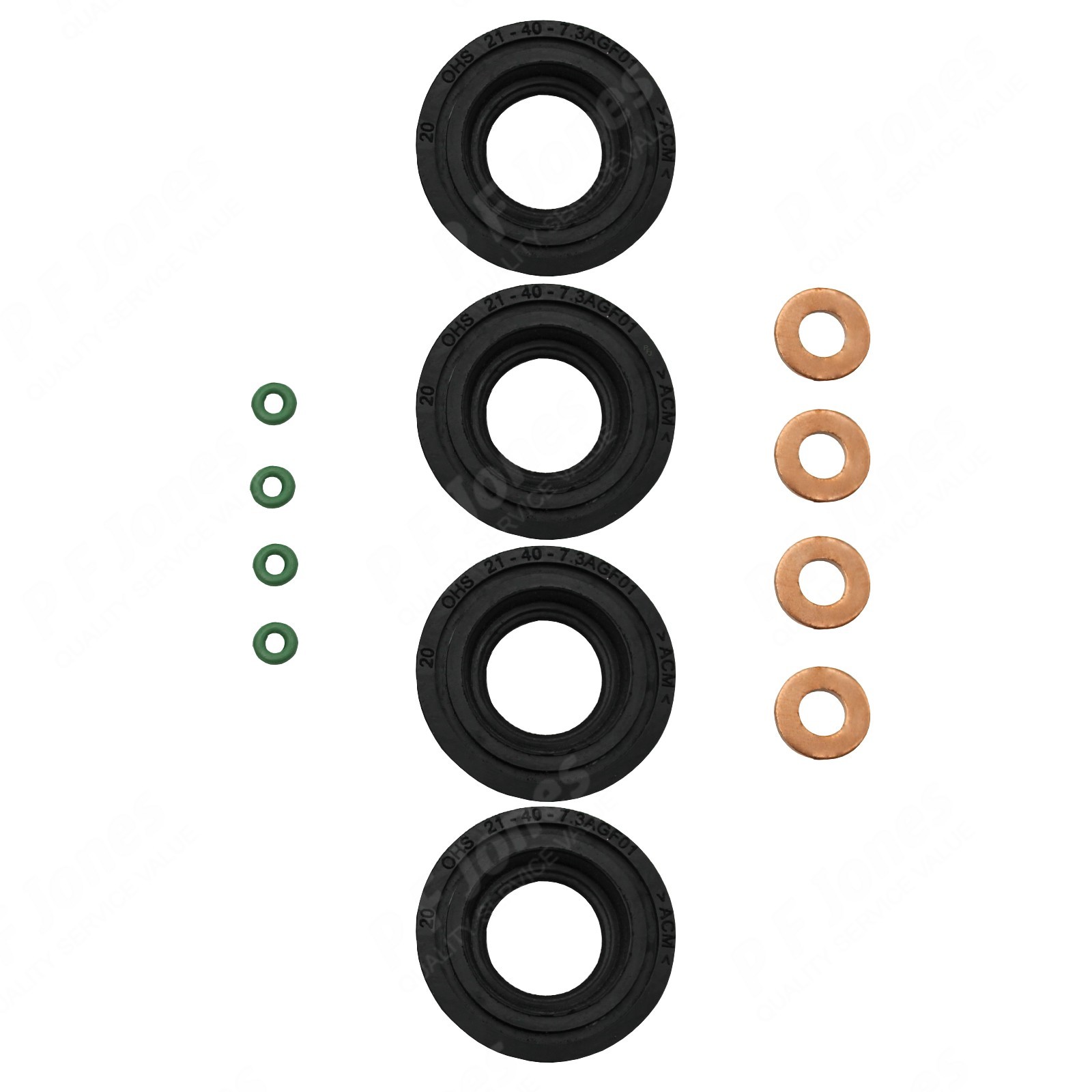 PF Jones Injector Fuel Seal Washer ORing Set PFJDS125