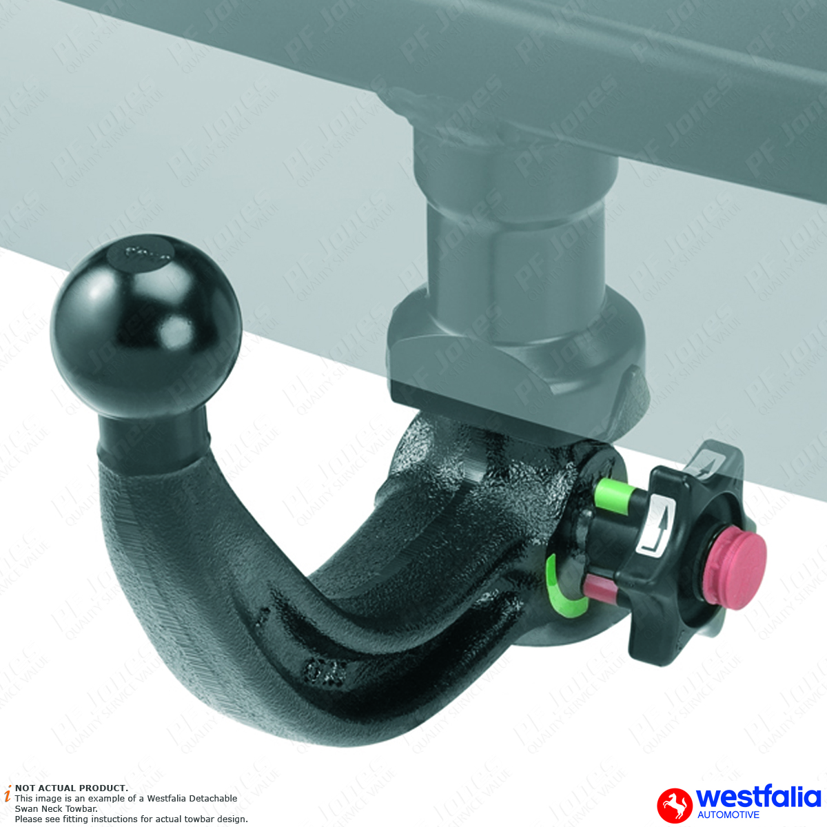 Westfalia KIT: Detachable Towbar  Vertical   A40V  Incl Wiring Kit 313405900113 - View #9