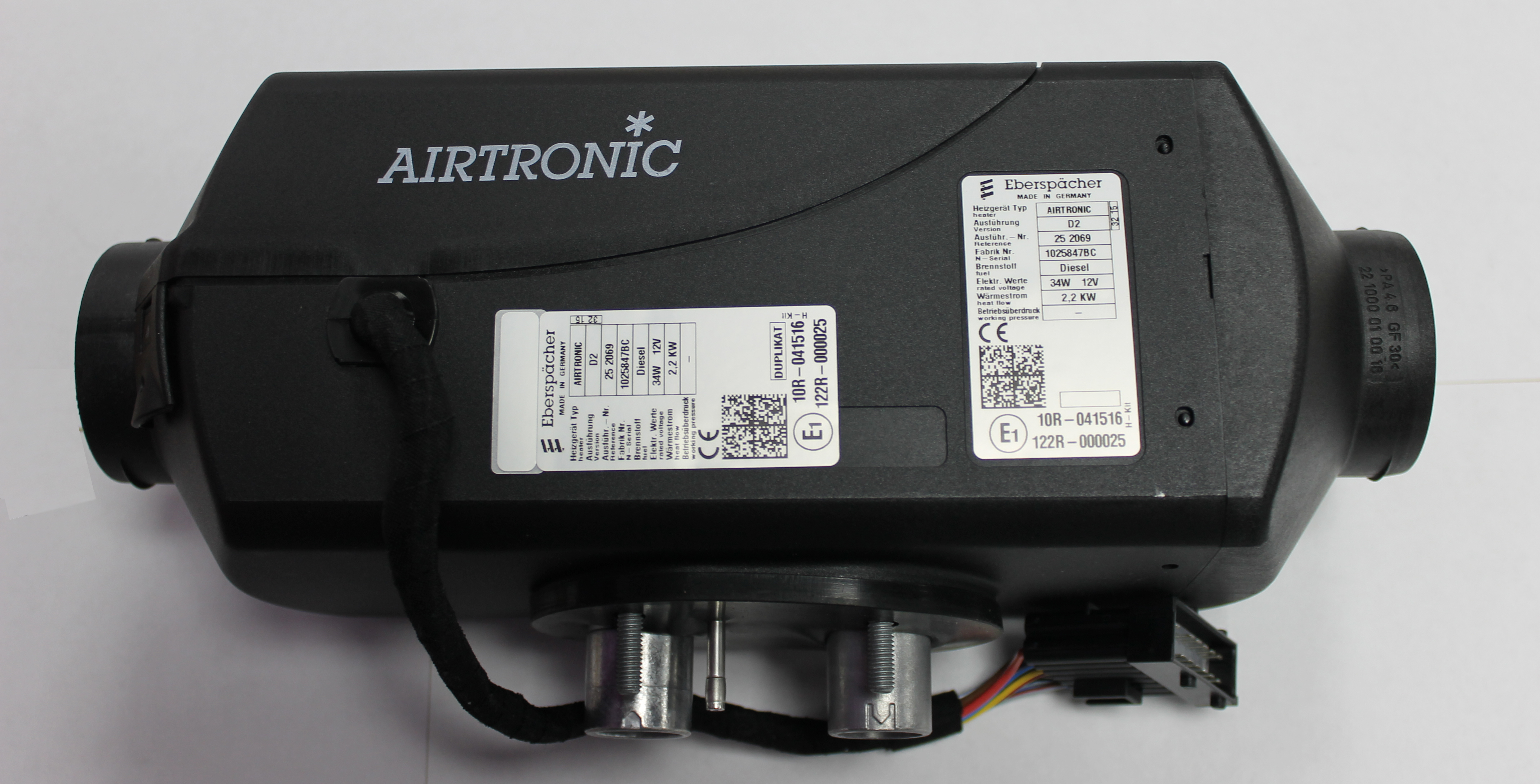 Eberspacher Airtronic D2 kit 12 Volt with Silencer