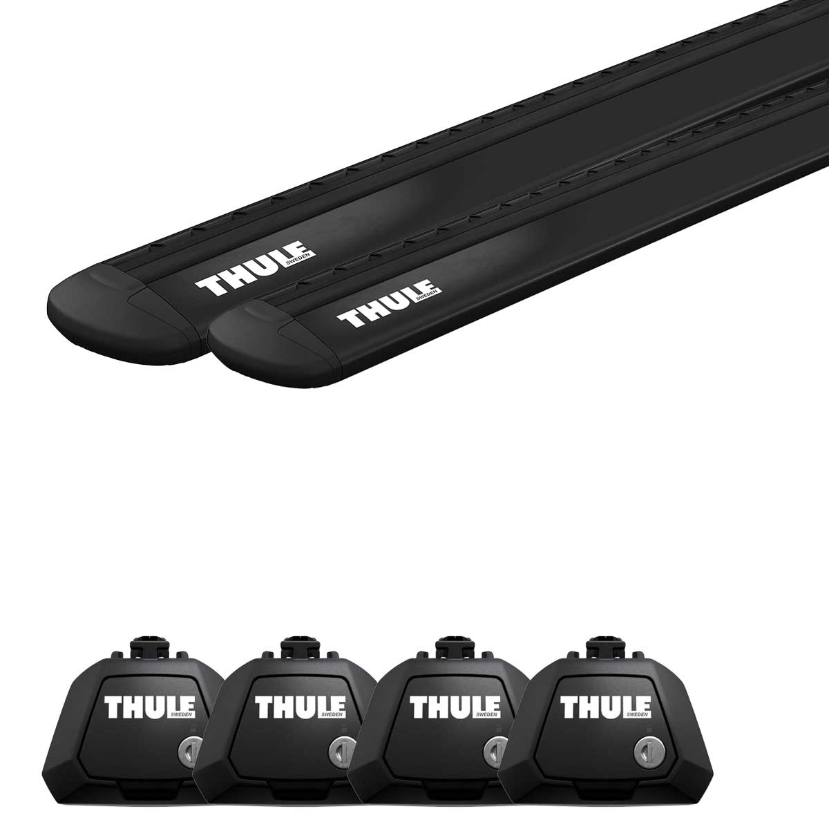 Fiat - Thule WingBar Evo Black 118 + Thule Evo Raised Railing 7104 Fiat - Thule WingBar Evo Black 118 + Thule Evo Raised Railing 7104