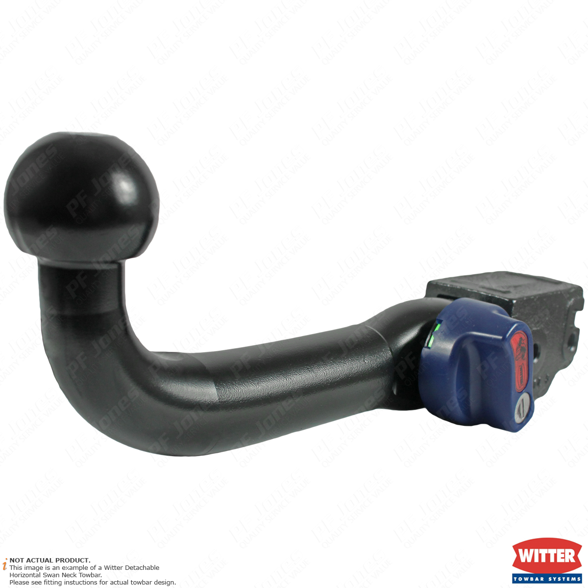 Jaguar X Type Saloon 2002-2009 Witter Detachable Towbar