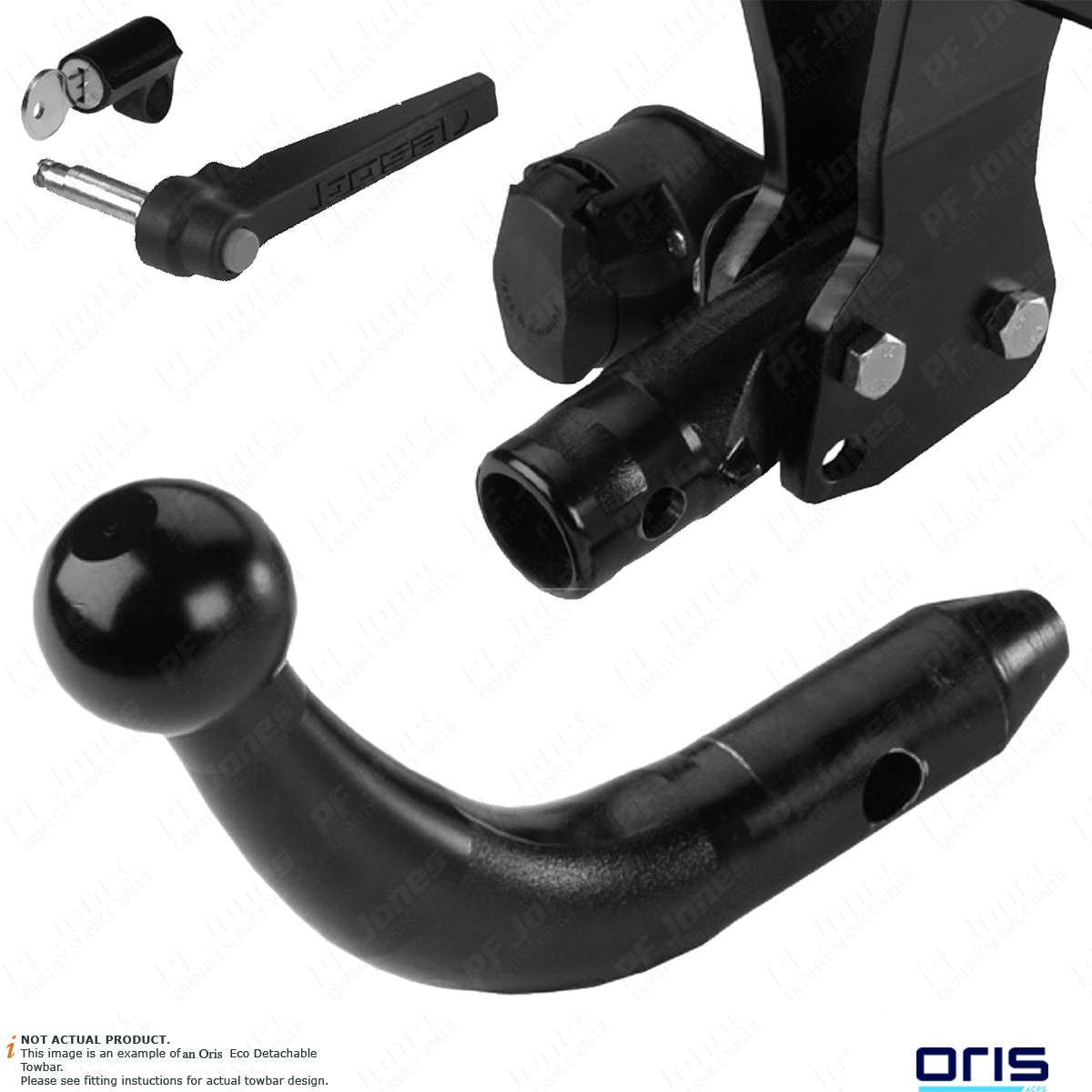 Peugeot 3008 MPV 20092016 Oris Eco Detachable Towbar