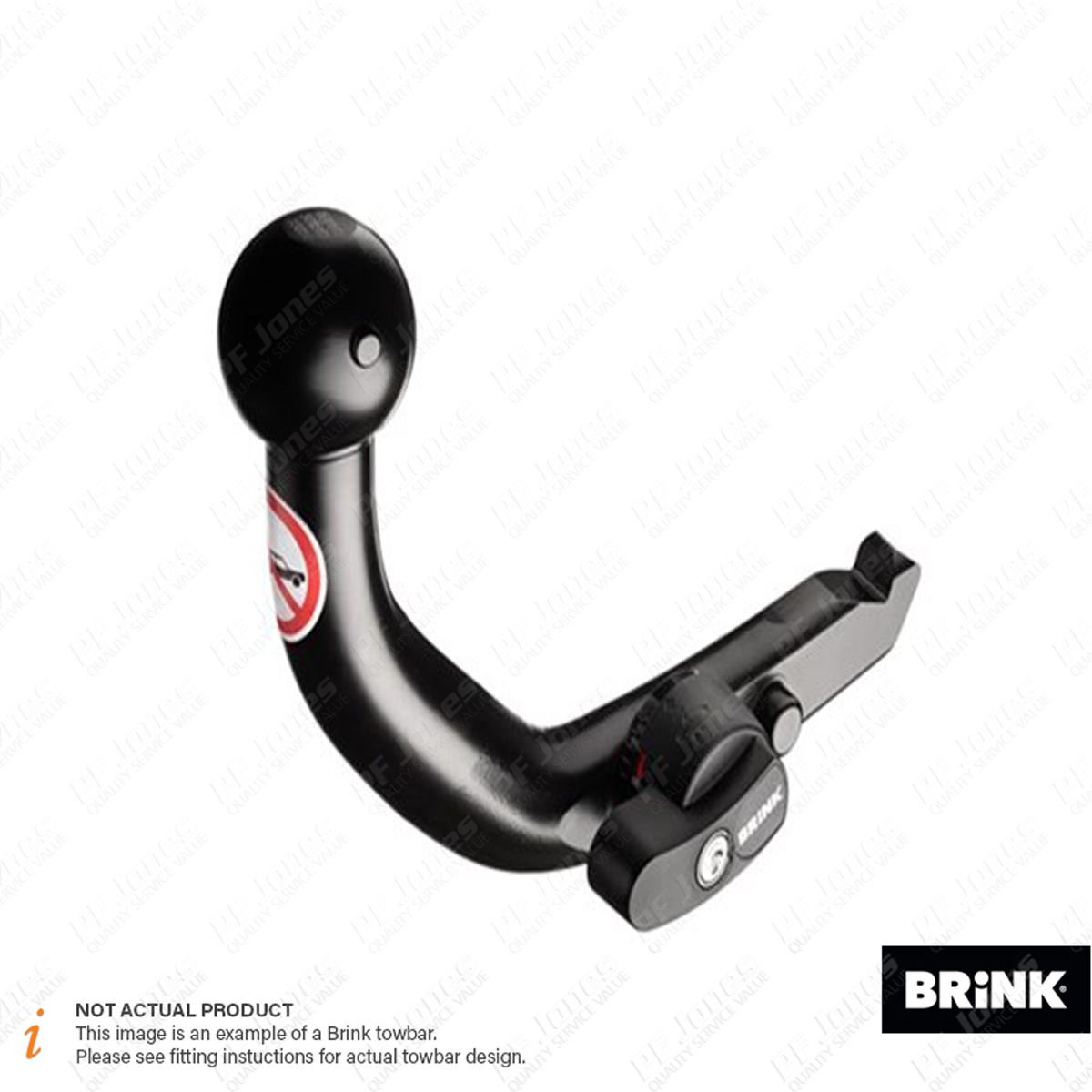 Toyota Yaris Hatchback Hybrid ONLY 10/2013 Onwards Brink Detachable Towbar