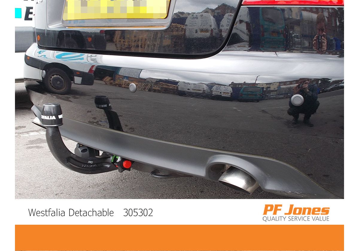 Audi A4 Cabriolet B7 2005 2009 Westfalia Detachable Towbar
