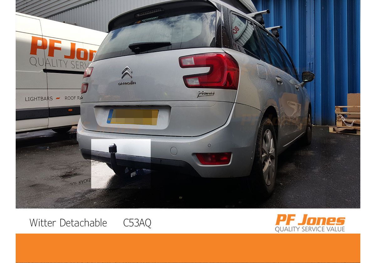 Detachable Towbar with Electric Kit 13Pin CITROEN C4 GRAND PICASSO 2013 