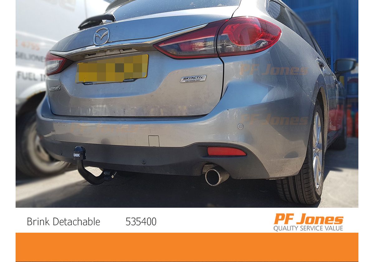 Umbra Rimorchi Detachable Towbar with 7 pin Bypass Relay for Mazda 6 Wagon Estate 2012 On UT220COR07ZCM/WU800UK2 