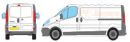Nissan Primastar Long Wheel Base L2 -Low Roof H1 -Rear Twin Doors Rhino Roof Racks