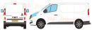 Fiat Talento L1 H1 Rear Tailgate Doors 2016 Onwards Rhino Roof Racks