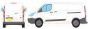 Ford Transit Custom H1 L2 Twin Doors 2013 Onwards Rhino Roof Racks