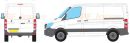 Mercedes Sprinter 2006 - 2018 Rhino Roof Racks Short Wheel Base L1 Low Roof H1 Rhino Roof Racks