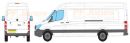 Mercedes Sprinter Extra Long Wheel Base L4 High Roof H2 2006-2018 Rhino Roof Rack
