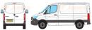 Mercedes Sprinter L1 H1 2018 Onwards Rhino Roof Racks