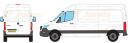 Mercedes Sprinter L2 H2 2018 Onwards Rhino Roof Racks