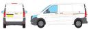 Mercedes Vito Compact L1 Rear Twin Door 2015 Onwards Rhino Roof Racks