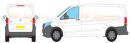 Mercedes Vito Extra Long Wheel Base L3 Rear Tailgate Door 2015 Onwards Rhino Roof Racks