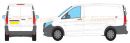 Mercedes Vito Long Wheel Base L2 Rear Twin Doors 2015 Onwards Rhino Roof Racks