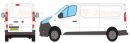 Nissan NV300 Long Wheel Base L2 Low Roof H1 Rear Twin Doors 2016 Onwards Rhino Roof Racks