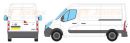 Nissan NV400 Medium Wheel Base L2 High Roof H2 Rhino Roof Racks