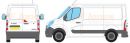 Renault Master Short Wheel Base L1 Low Roof H1 2010 Onwards Rhino Roof Racks