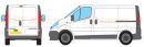 Renault Trafic Short Wheel Base L1 Low Roof H1 Rear Twin Door 2002-2014 Rhino Roof Racks