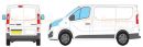 Renault Trafic Short Wheel Base L1 Low Roof H1 Rear Twin Doors 2014 Onwards Rhino Roof Racks