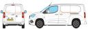 Vauxhall Combo L2 Twin Doors 2018 Onwards Rhino Roof Racks