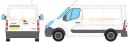 Vauxhall Movano Short Wheel Base L1 Low Roof H1 2010 Onwards Rhino Roof Racks
