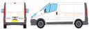 Vauxhall Vivaro Short Wheel Base L1 Low Roof H1 Rear Tailgate Door 2001-2014 Rhino Roof Racks