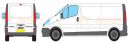 Vauxhall Vivaro Long Wheel Base L2 Low Roof H1 Rear Tailgate Door 2001-2014 Rhino Roof Racks