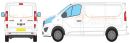 Vauxhall Vivaro Short Wheel Base L1 Low Roof H1 Rear Tailgate Door 2014 Onwards Roof Racks