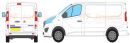 Vauxhall Vivaro Short Wheel Base L1 Low Roof H1 Rear Twin Doors 2014 Onwards Rhino Roof Racks