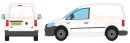 Volkswagen Caddy L1 Twin Doors 2015 Onwards Rhino Roof Racks