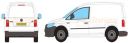 Volkswagen Caddy L2 Tailgate 2015 Onwards Rhino Roof Racks
