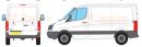 Volkswagen Crafter H1 L1 Rhino Roof Racks