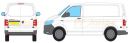 Volkswagen T6 Transporter Short Wheel Base L1 Rear Twin Doors 2015 Onwards Roof Racks