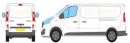 Renault Trafic Long Wheel Base L2 Low Roof H1 Rear Tailgate Door 2014 Onwards Rhino Roof Racks