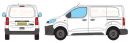 Vauxhall Vivaro 2019 Onwards L1 H1 Tailgate Door Rhino Roof Racks