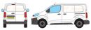Vauxhall Vivaro 2019 Onwards L1 H1 Twin Door Rhino Roof Racks