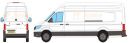 Volkswagen Crafter 2017 Onwards L5 H3 Rhino Roof Racks