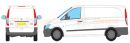 Mercedes Vito Long Wheel Base (L2)-Rear Tailgate Door 2003-2015 Roof Racks