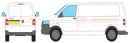 Volkswagen T5 Transporter Long Wheel Base (L2)-Rear Tailgate Door Roof Racks