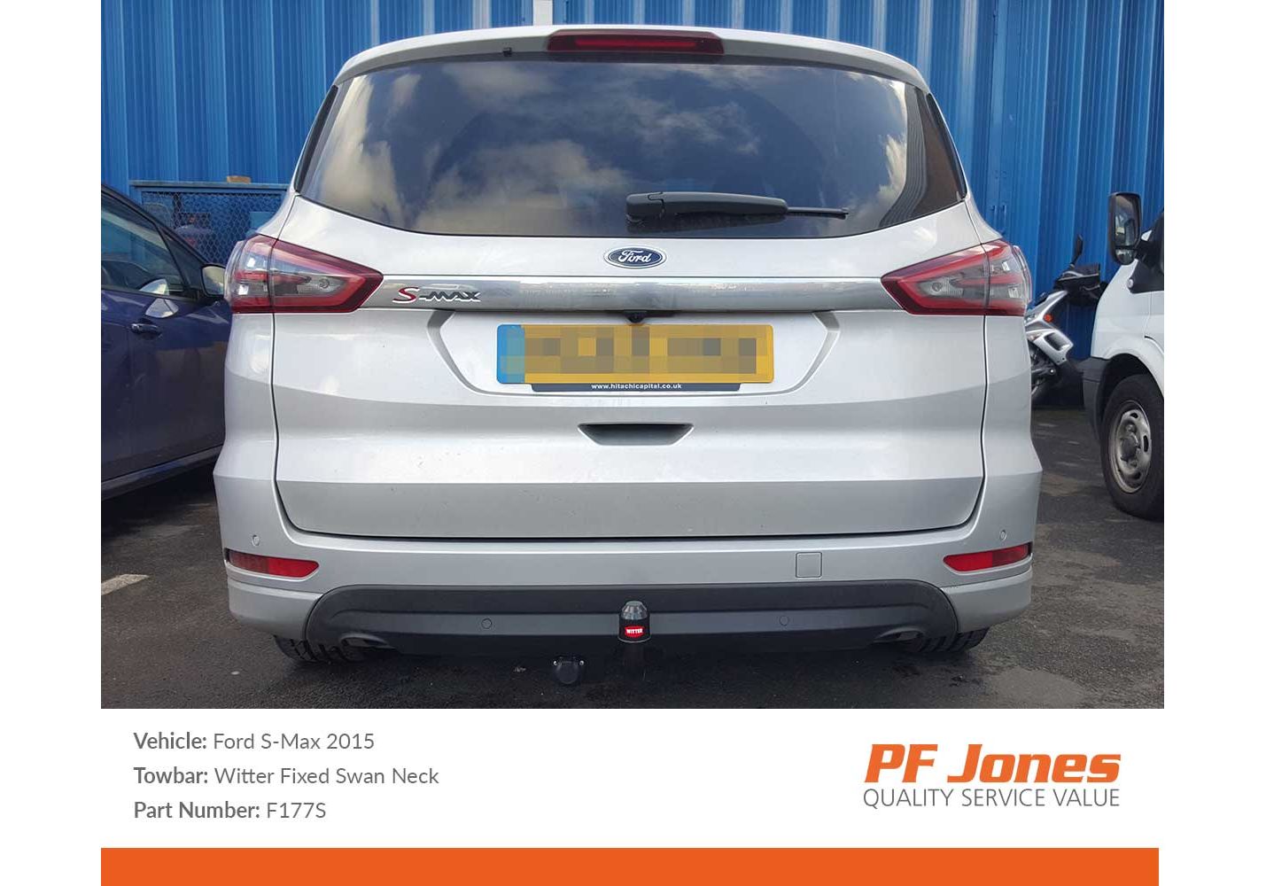 Ford S Max MPV Not Spare Wheel 2015 2023 Witter Swan Neck Towbar